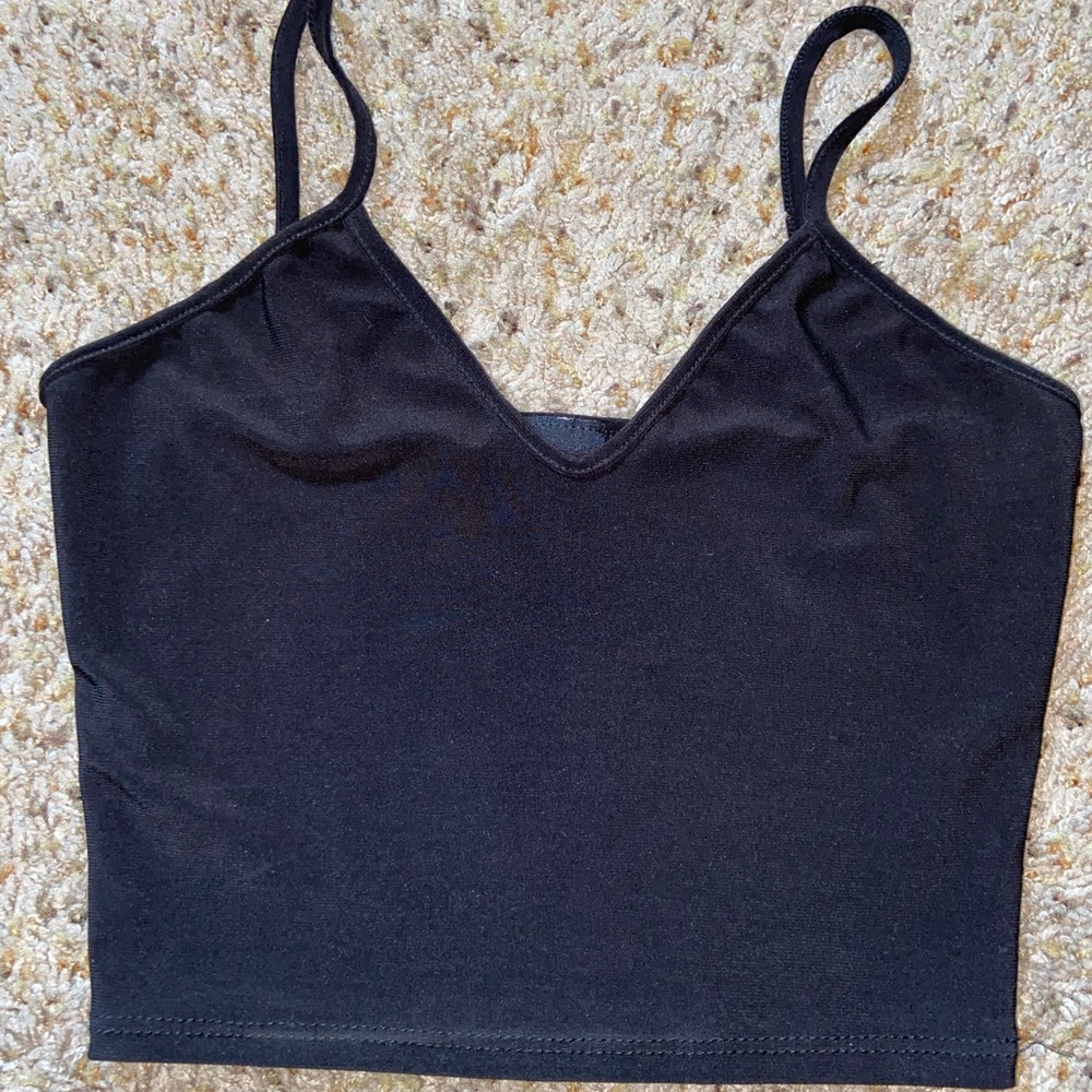 Black crop top